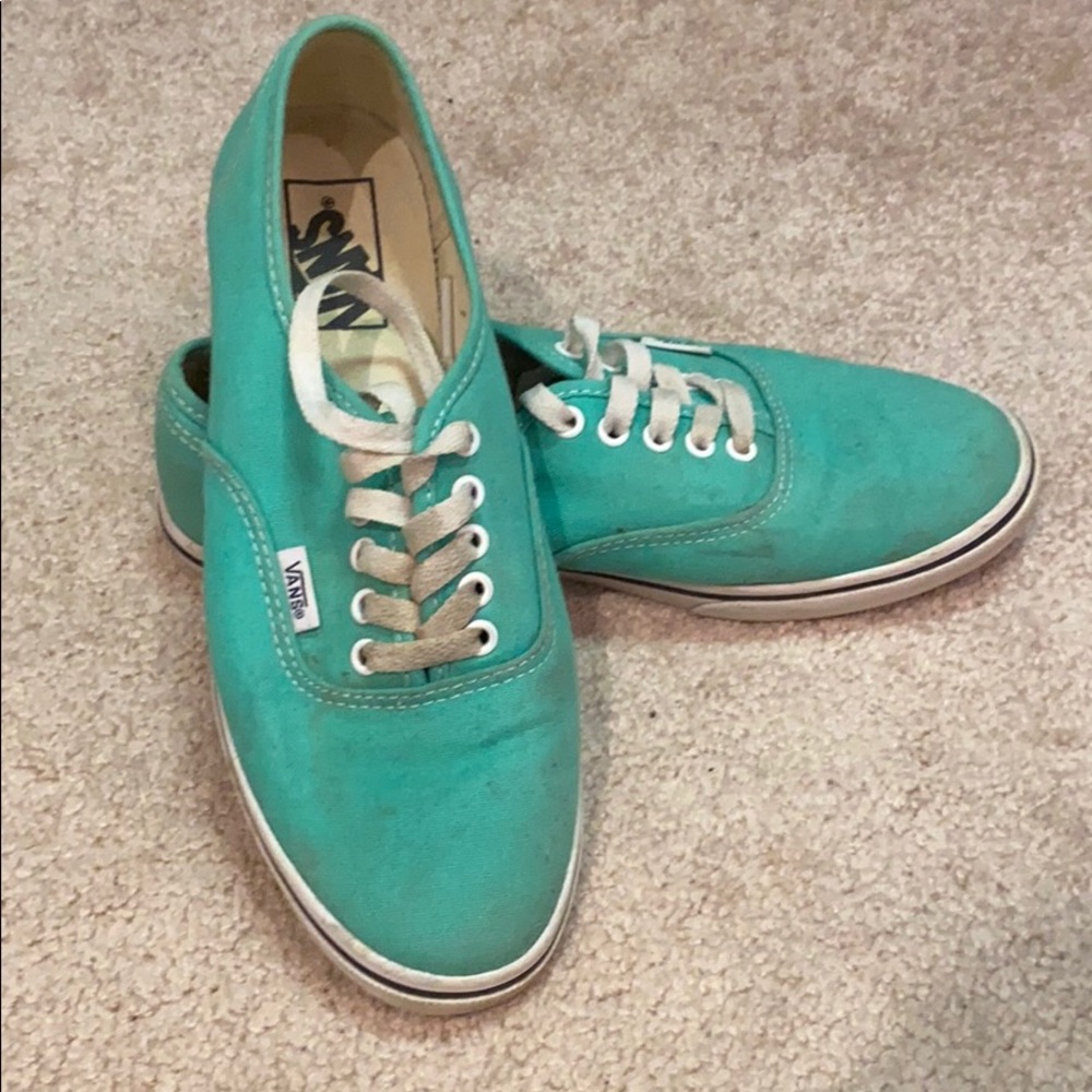 Teal Vans!